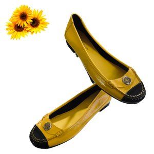 AK ANNE KLEIN | SZ8M AKIDESSA YELLOW PATENT LOAFER